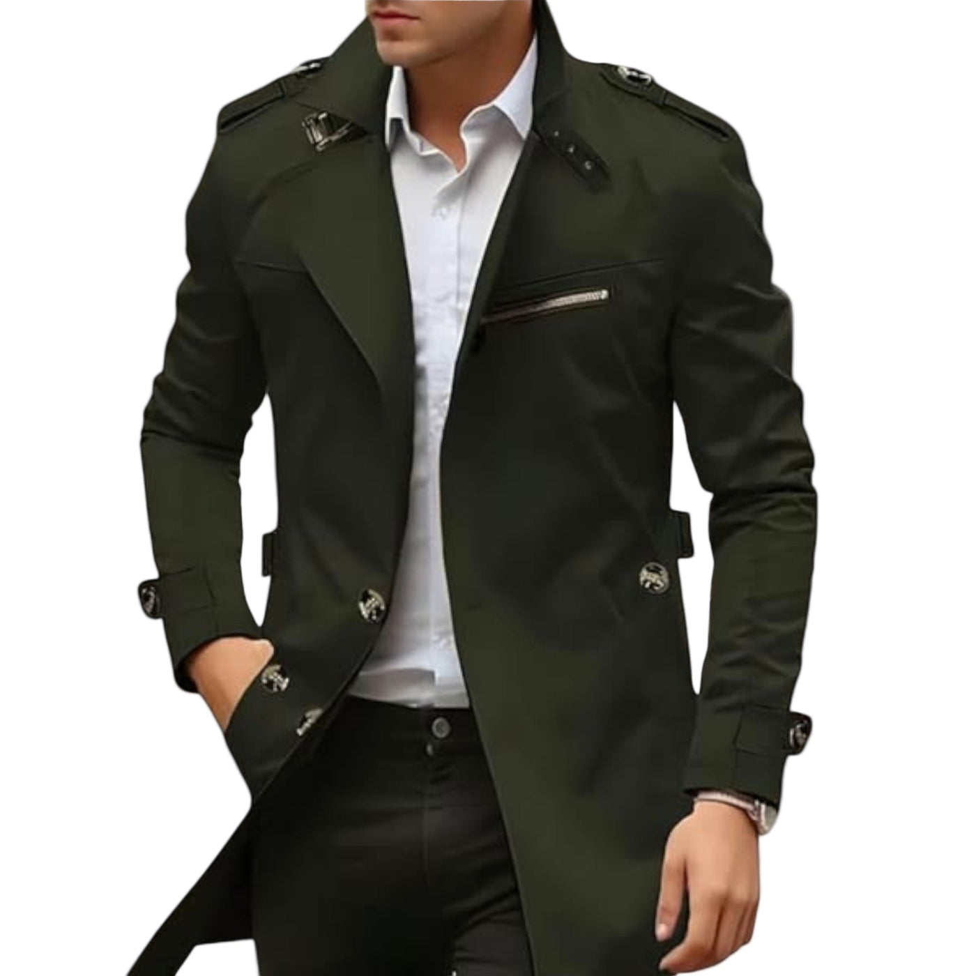 Abrigo Trench Elegante para Hombre