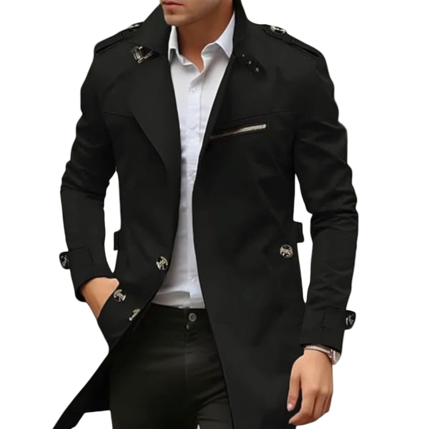 Abrigo Trench Elegante para Hombre