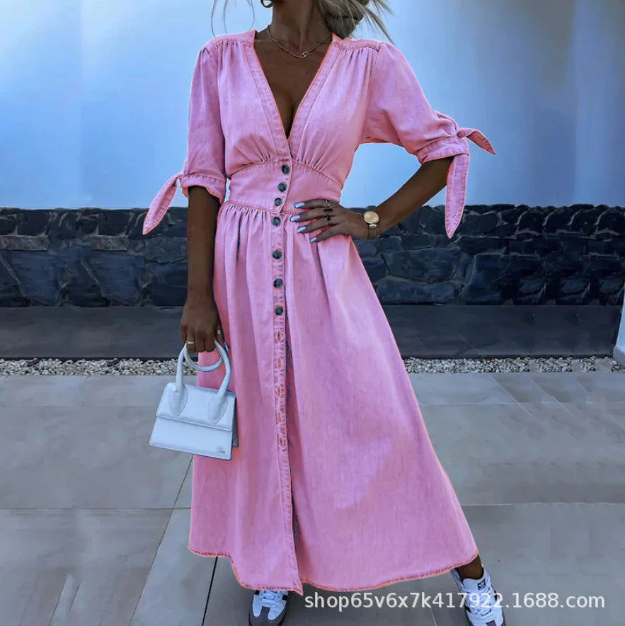 Vestido vaquero largo