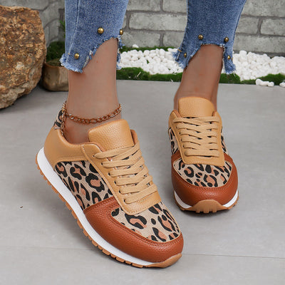 Zapatillas mujer estampado leopardo