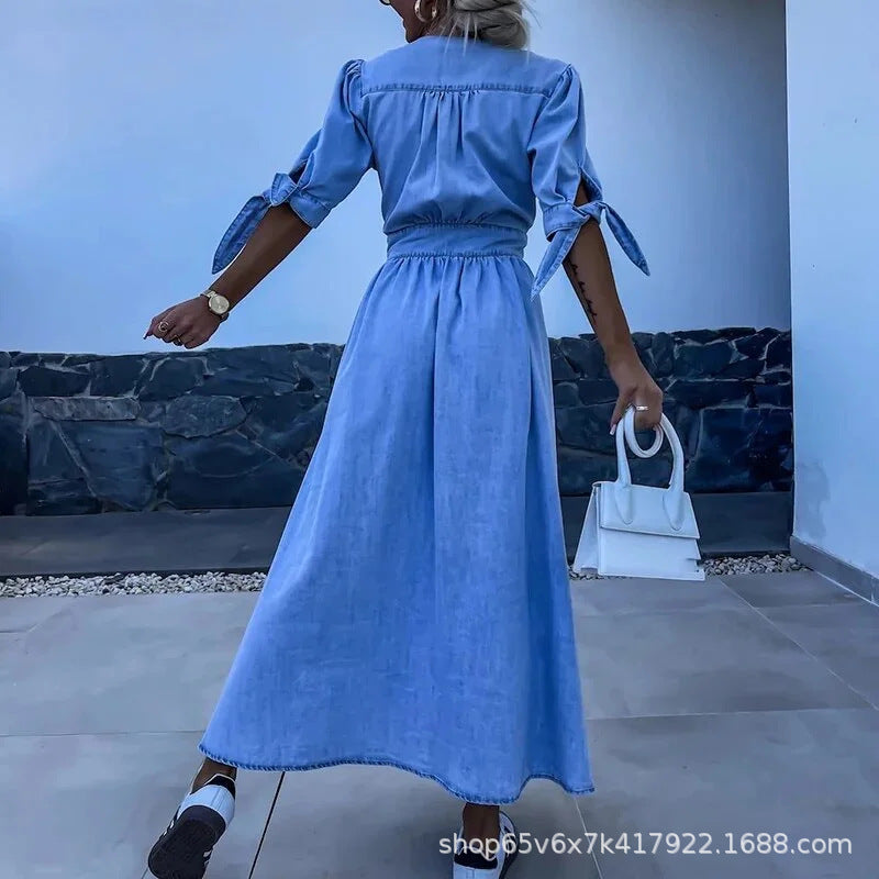 Vestido vaquero largo
