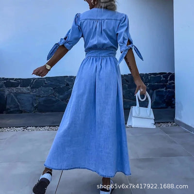 Vestido vaquero largo