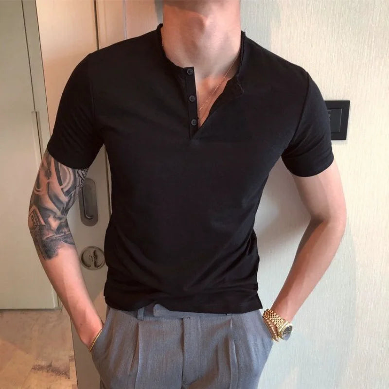 https://ae01.alicdn.com/kf/Scd18c123962c48218740f5e1a4c8cf19Y/Plain-V-Neck-T-Shirt-for-Men-Top-Cotton-Linen-Summer-Loose-Clothing-Man-Tee-Shirts.jpg