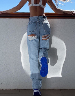 Jeans rasgados para mujer